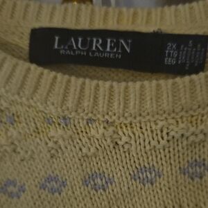 Ralph Lauren Women's Yellow Sweater